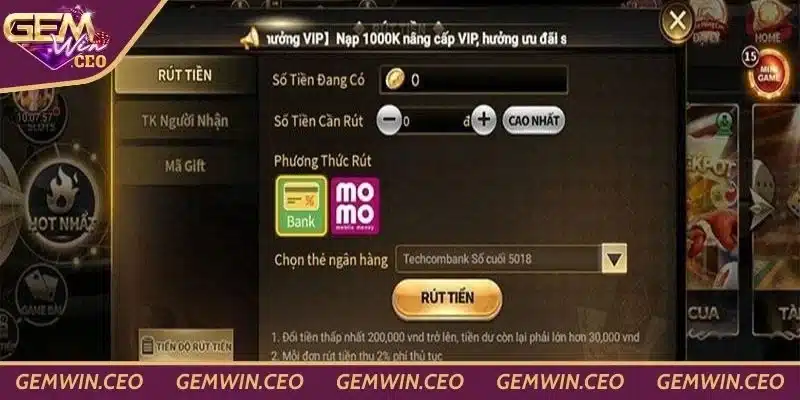 Giới thiệu dịch vụ nạp tiền Gemwin